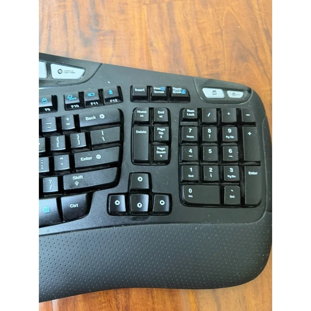 Logitech K350 Wireless Comfort Wave Ergonomic Keyboard NO DONGLE